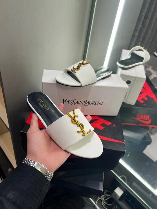 YSL Saint Laurent Premium Flats With OG Box & Dust Bag