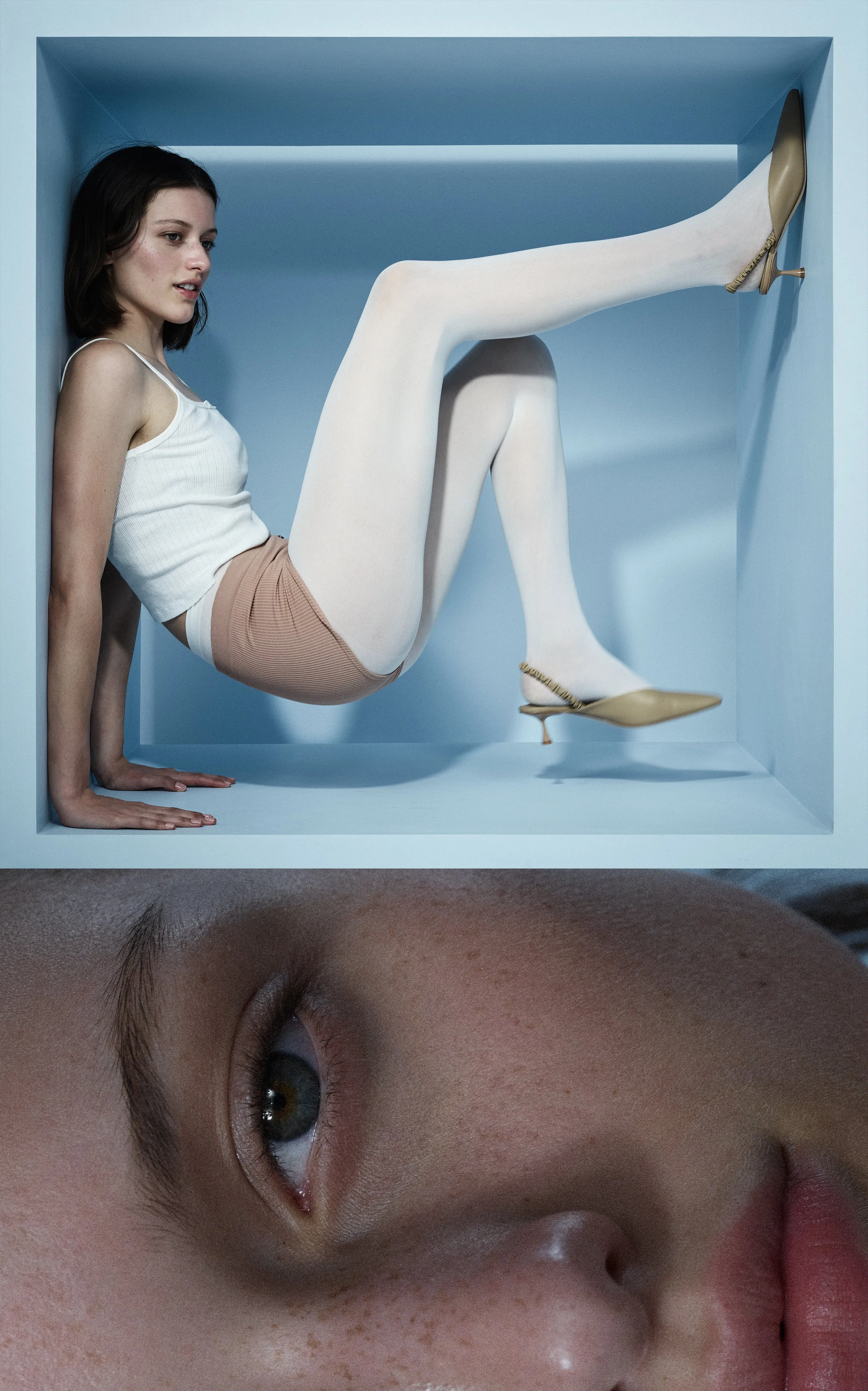 Zadie 50 Mule | Beige